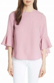 Ted Baker London Juula Waterfall Sleeve Top at Nordstrom